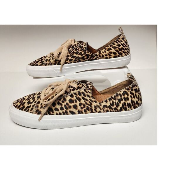 Lucky Brand Dansbey Cheetah Print Casual Sneakers Shoes Color Brown Size US 7.5M - Picture 5 of 15